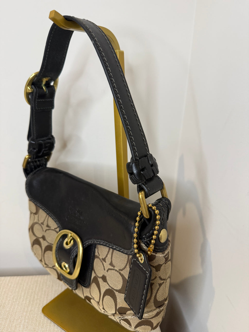 Pre-owned Coach Black Bleeker SoHo buckle shoulder bag 2007
