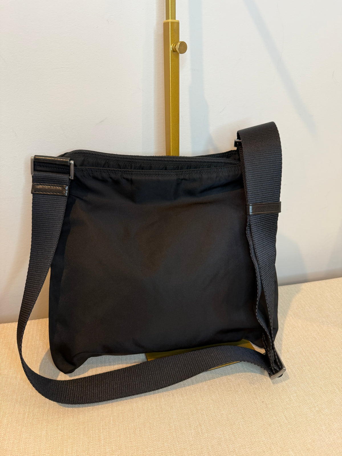 Pre-owned Prada Black Nylon Crossbody Bag