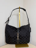 Pre-owned Coach Black Hampton Clip Hobo Shoulder bag 1990s vintage