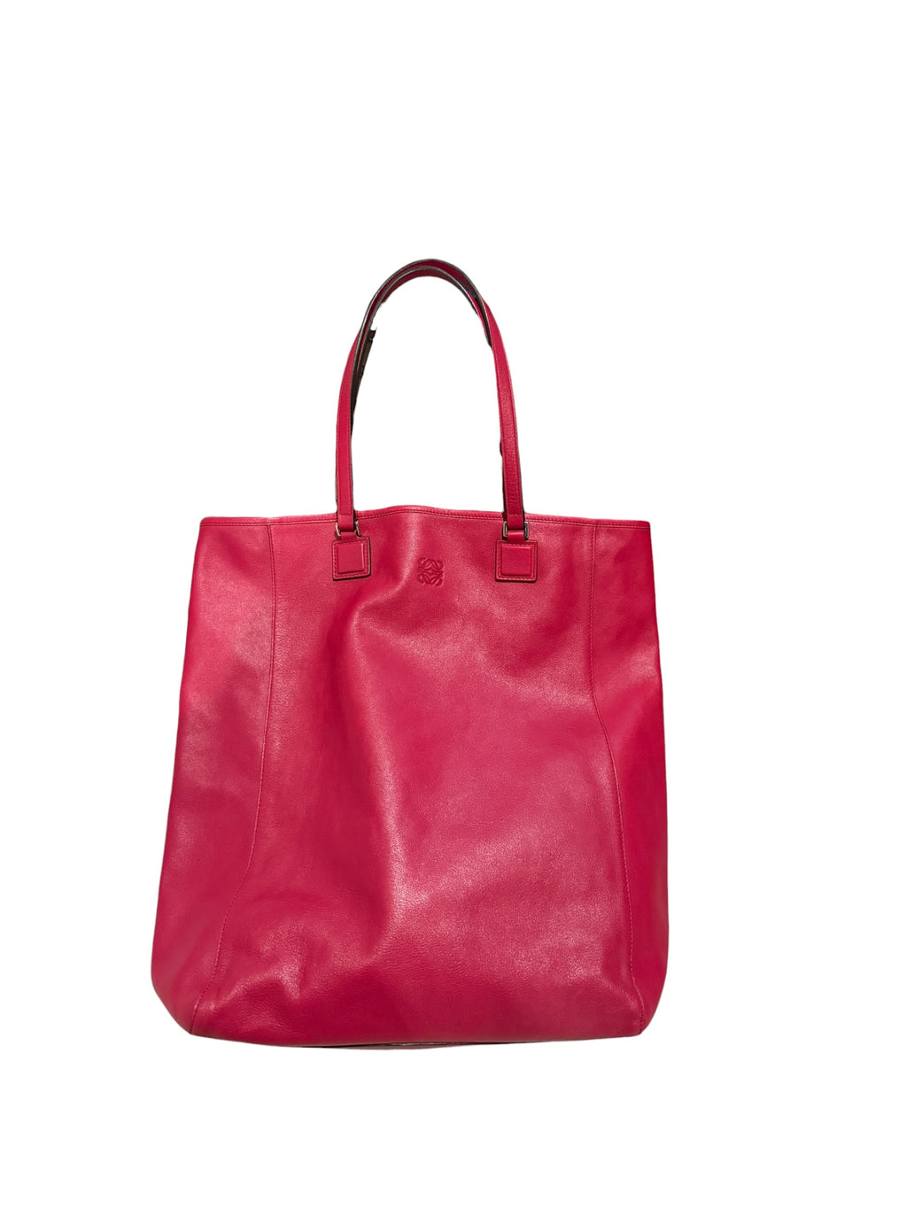 Pre-owned Loewe leather Pink Large tote bag