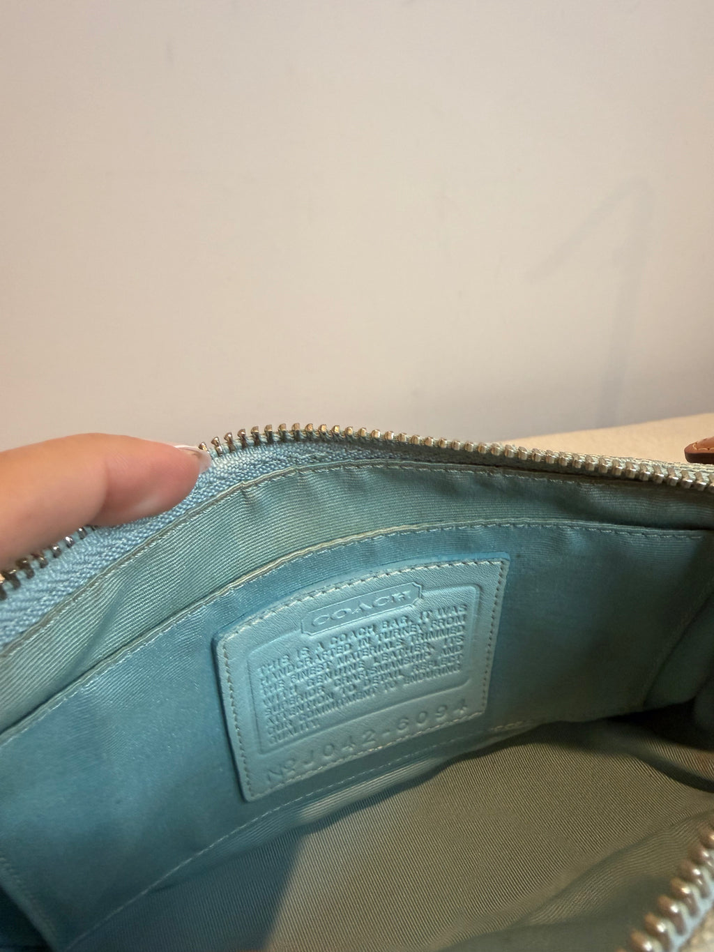 Pre-owned Coach Light Blue Demi Shoulder Bag 2004 Vintage