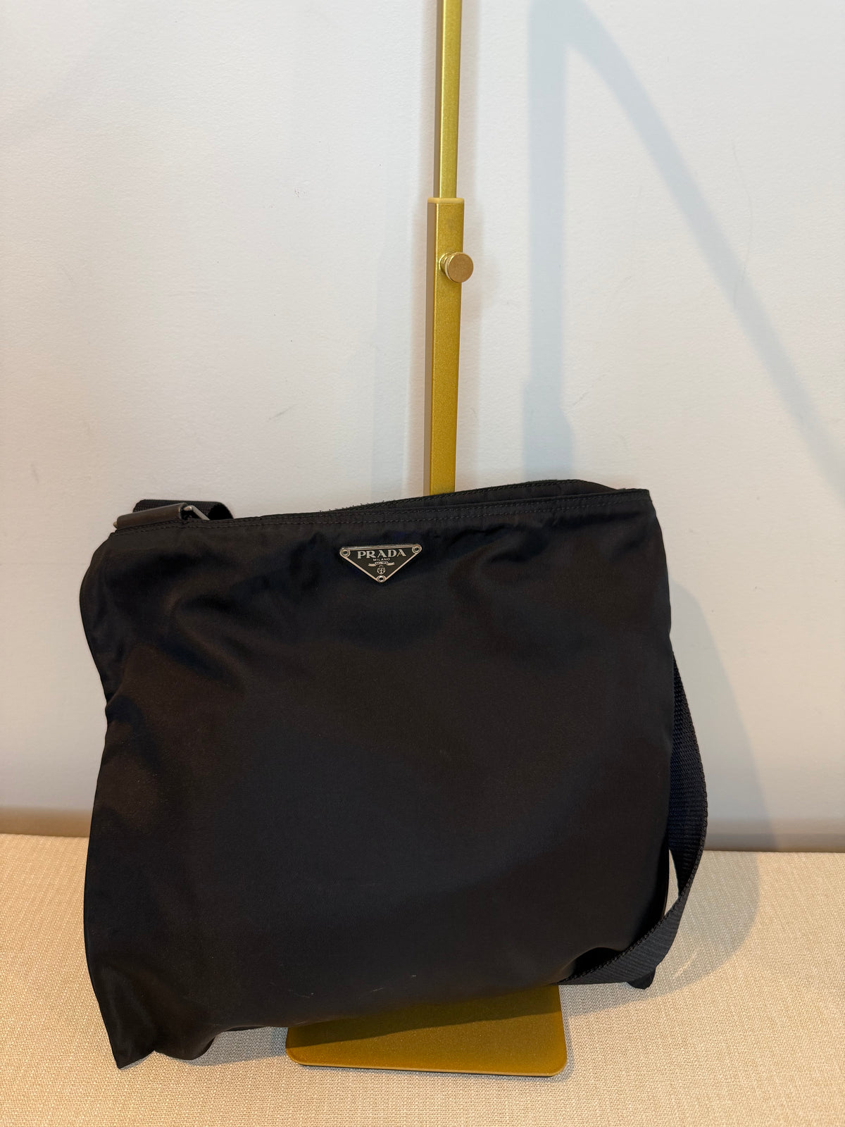 Pre-owned Prada Black Nylon Crossbody Bag