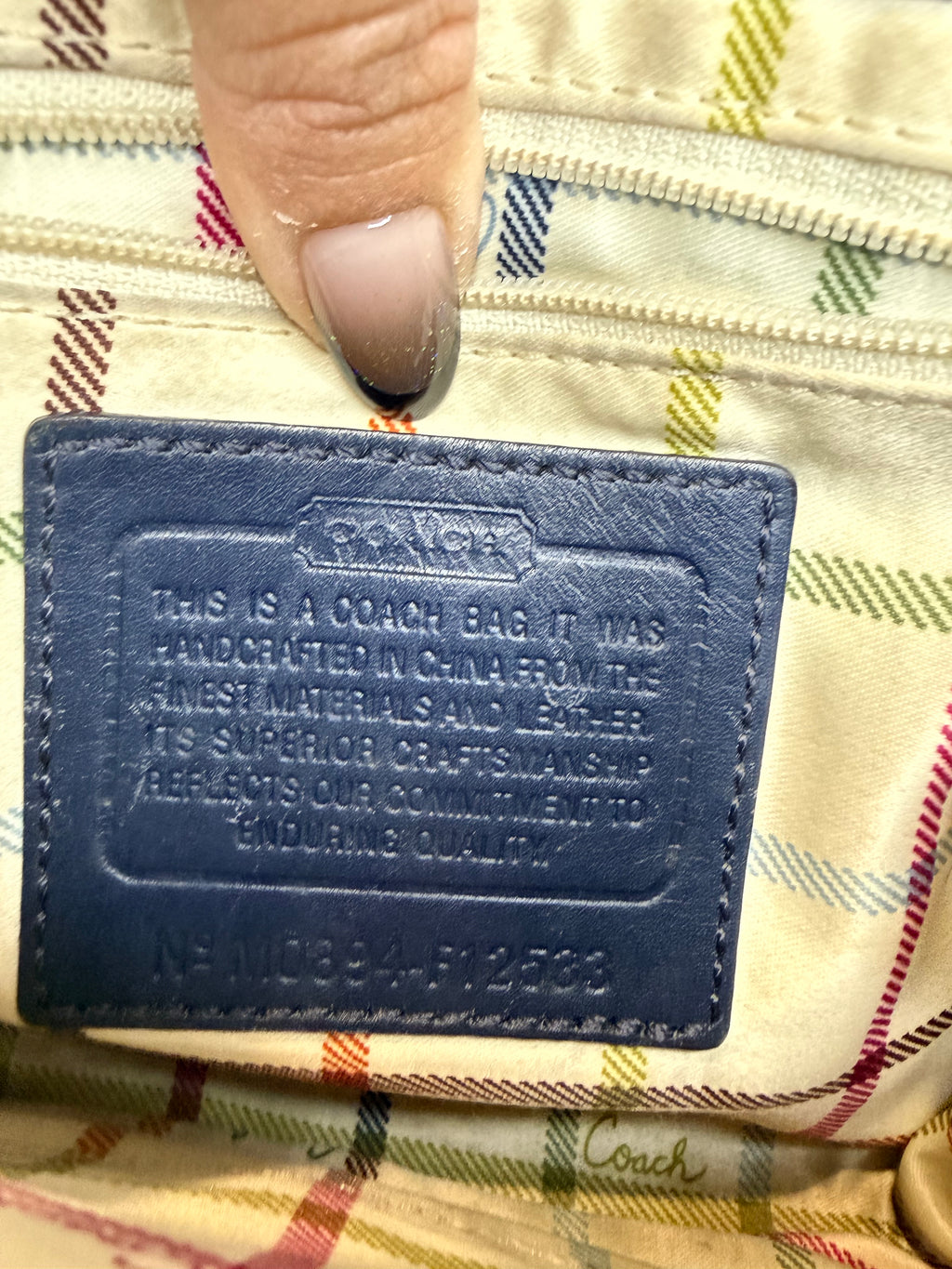 Pre-owned Coach Denim Bleeker Crossbody Bag 2008