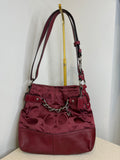 Pre-owned Coach Burgundy Chain Hobo shoulder bag 2011