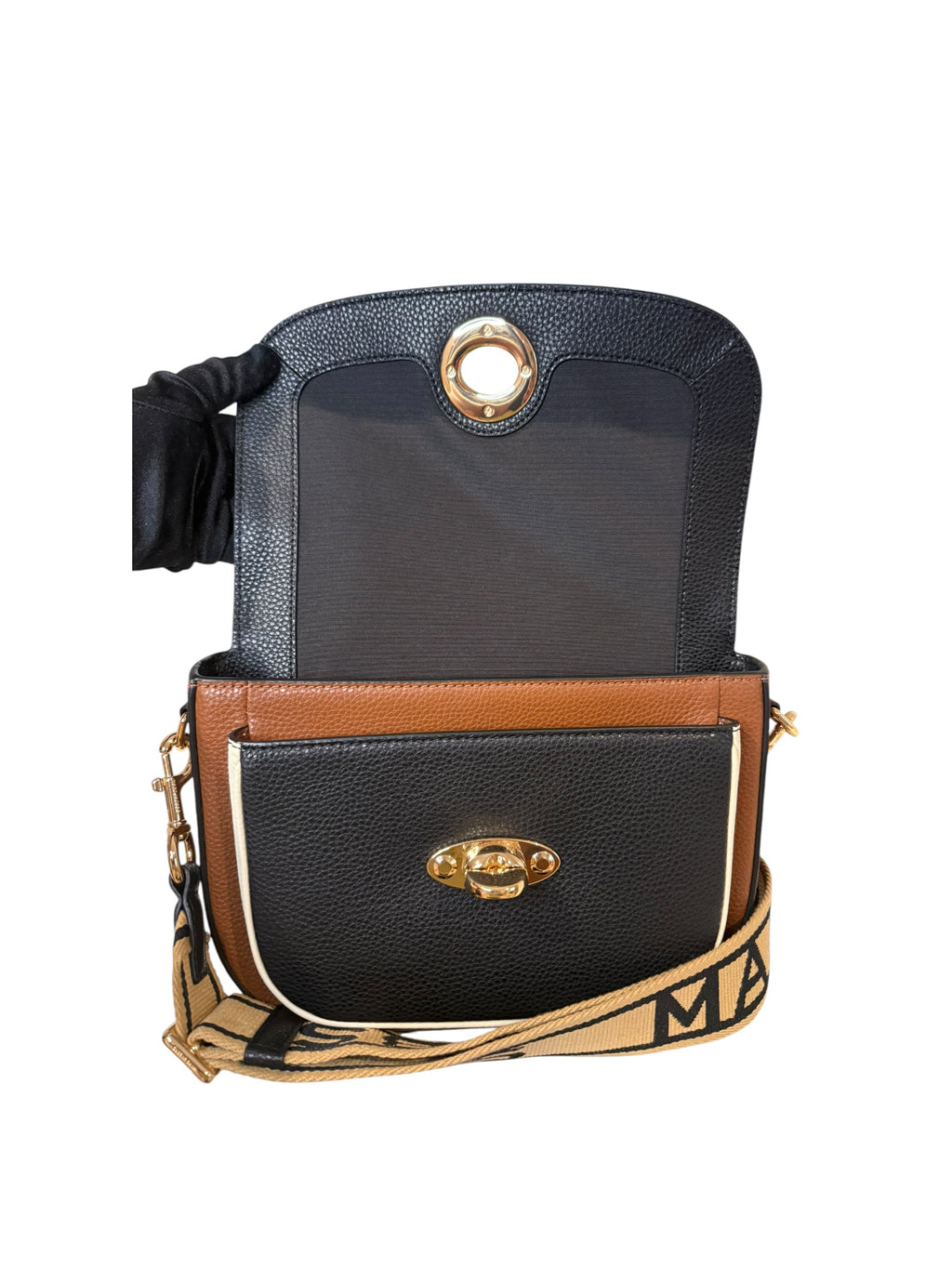 *NEW WITH TAGS* Marc Jacobs Leather Two Toned Crossbody Saddle Bag