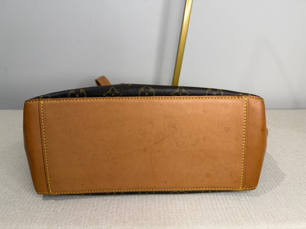 Pre-owned Louis Vuitton monogram Cabas piano shoulder bag 2001