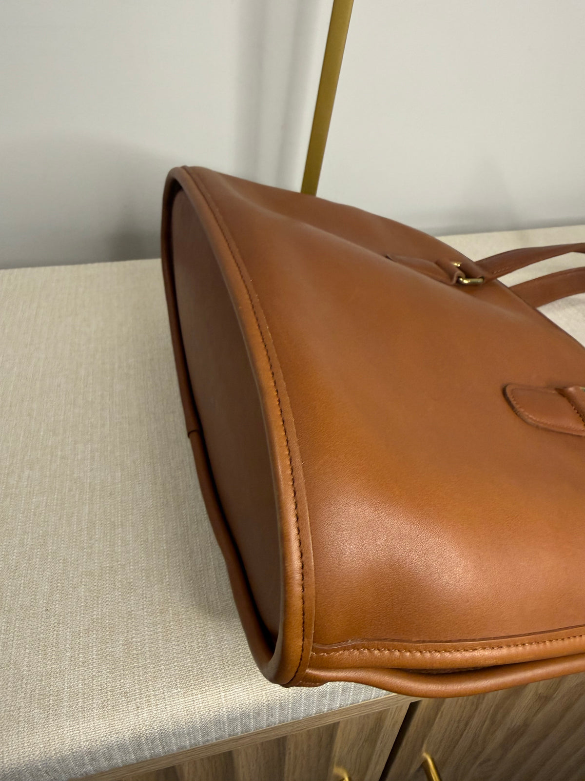 Pre-owned Coach leather vintage brown Pelham Dome shoulder bag 1990s