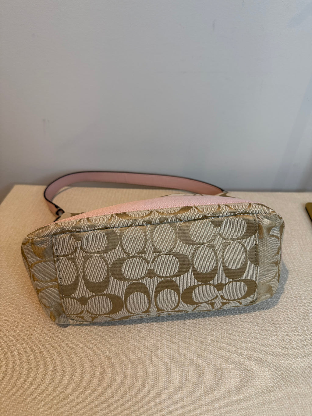 Pre-owned Coach Canvas Pink Mini shoulder bag
