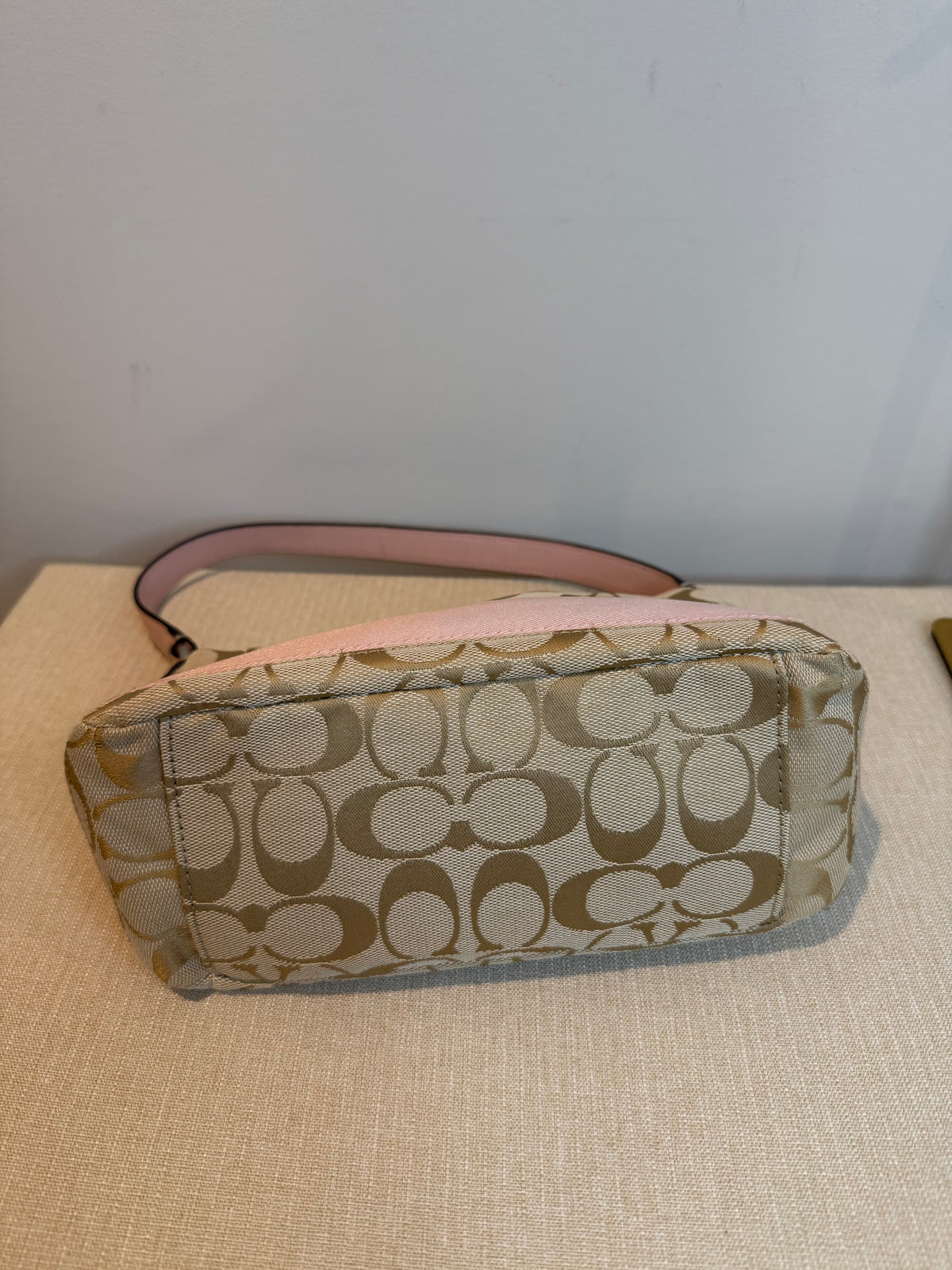 Pre-owned Coach Canvas Pink Mini shoulder bag