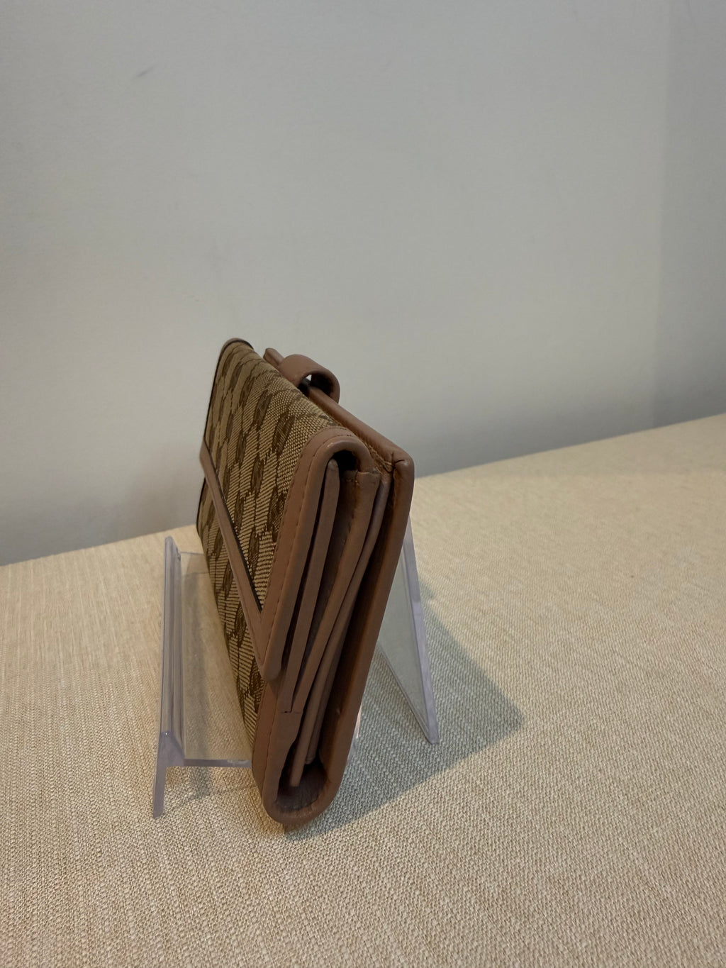 Pre-owned Gucci Pink Canvas Long Continental wallet