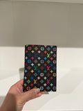 INSPIRED Black multicolor passport holder